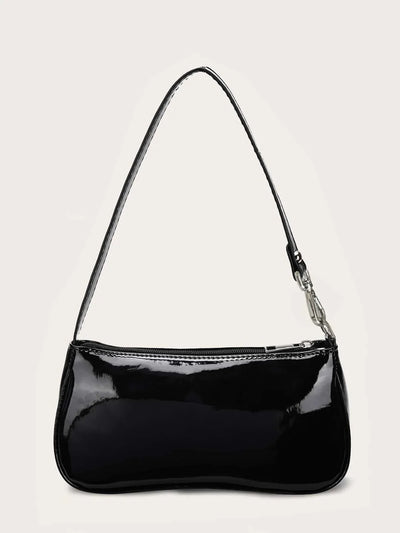Artificial Patent Leather Bag For Teen Girls