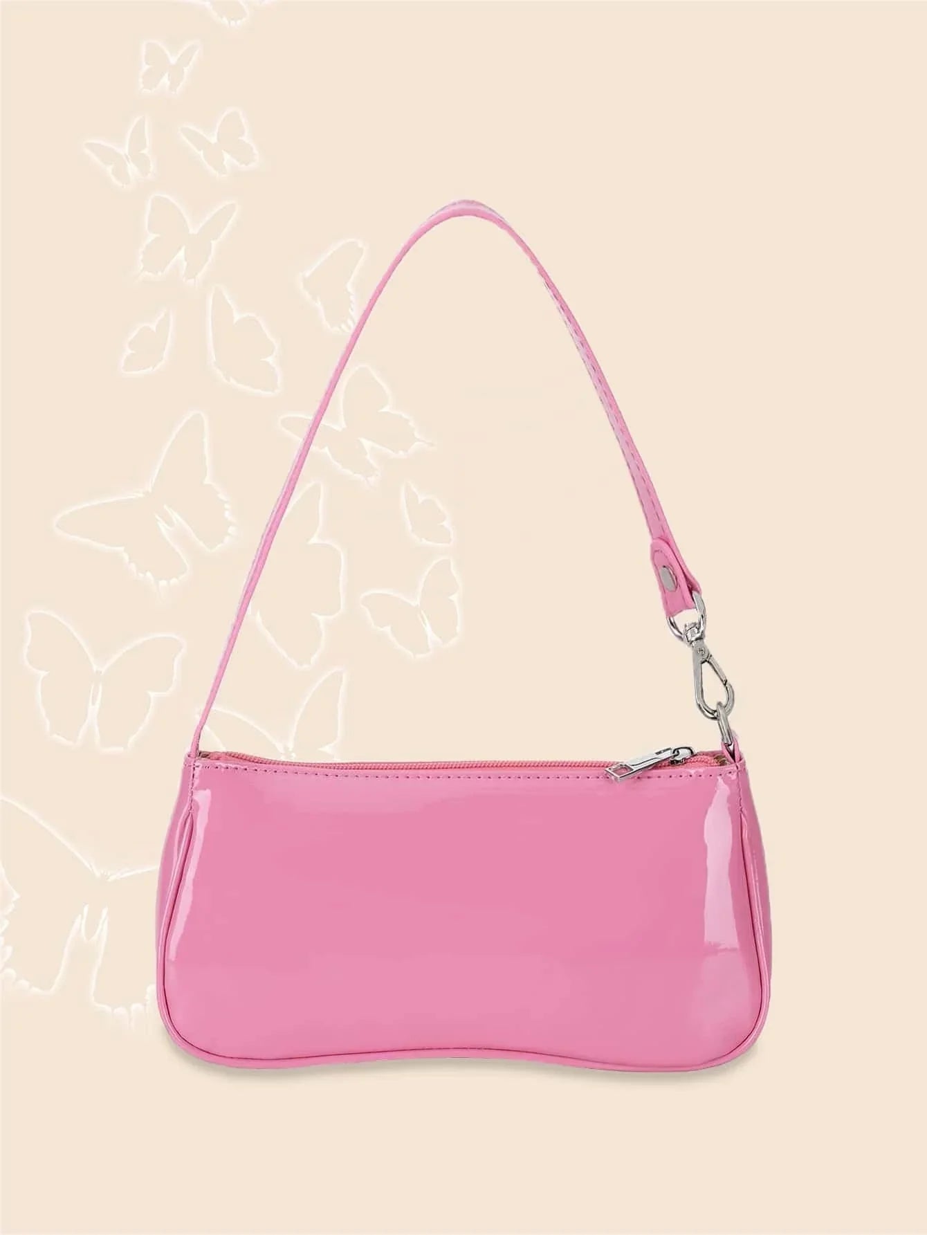 Artificial Patent Leather Bag For Teen Girls