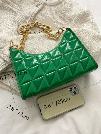 Quilted Detail Chain Bag