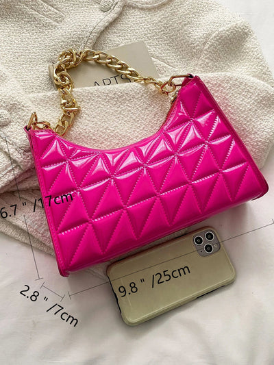 Quilted Detail Chain Bag