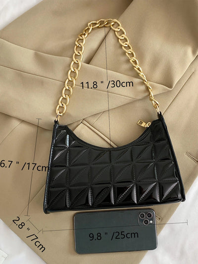 Quilted Detail Chain Bag