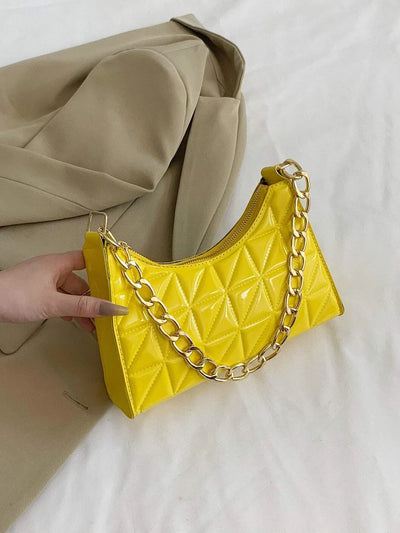 Quilted Detail Chain Bag
