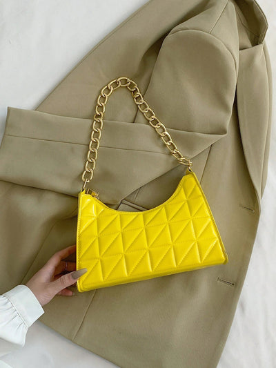 Quilted Detail Chain Bag