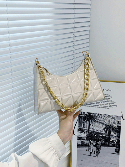 Quilted Detail Chain Bag