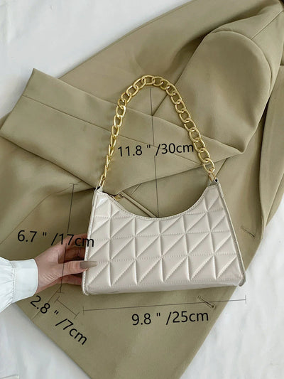 Quilted Detail Chain Bag
