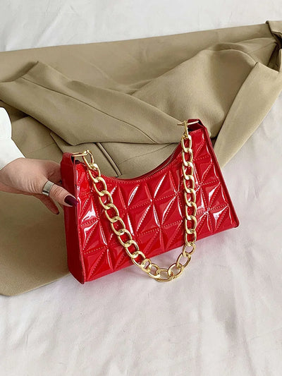 Quilted Detail Chain Bag