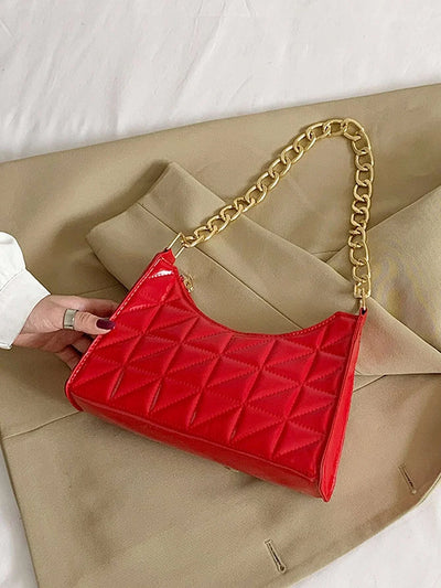 Quilted Detail Chain Bag