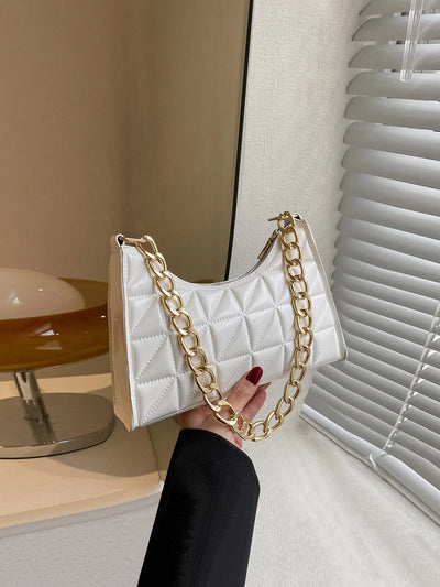 Quilted Detail Chain Bag