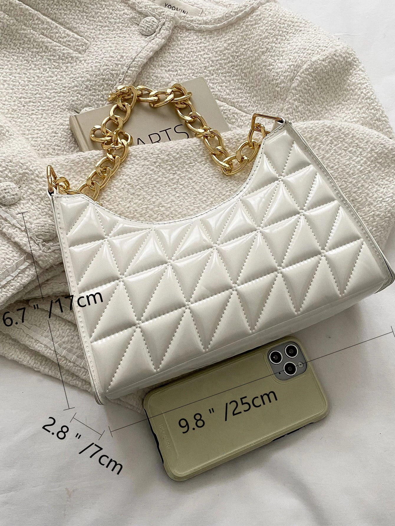 Quilted Detail Chain Bag