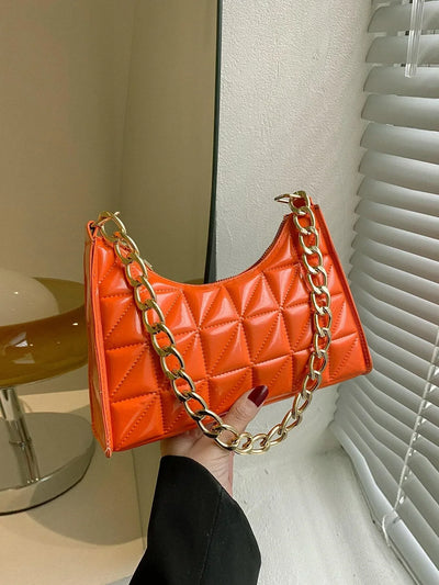 Quilted Detail Chain Bag
