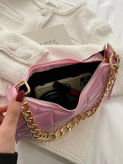 Quilted Detail Chain Bag