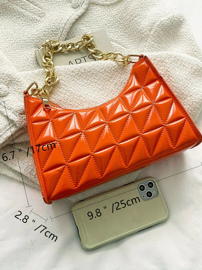 Quilted Detail Chain Bag
