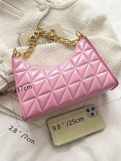 Quilted Detail Chain Bag