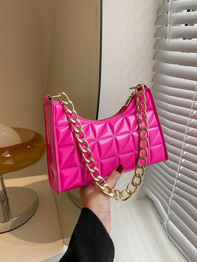 Quilted Detail Chain Bag