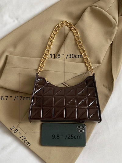 Quilted Detail Chain Bag