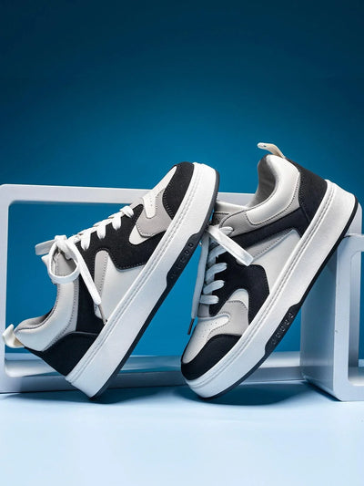 Women Colorblock Lace-Up Front Skate Shoes
