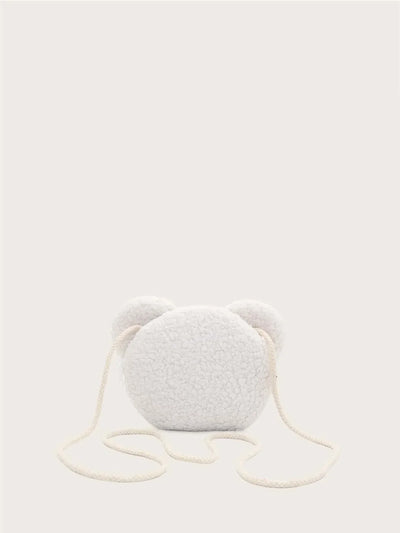Cartoon Bear Design Novelty Bag With Zipper For Daily Use