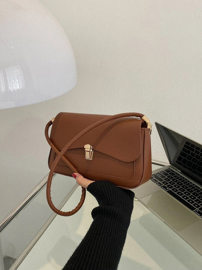 Metal Lock Flap Square Bag