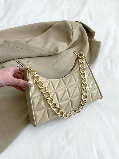 Quilted Detail Chain Bag