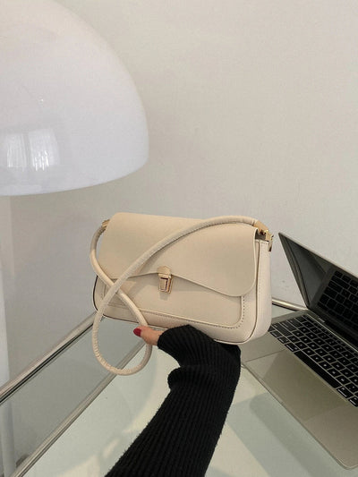 Metal Lock Flap Square Bag