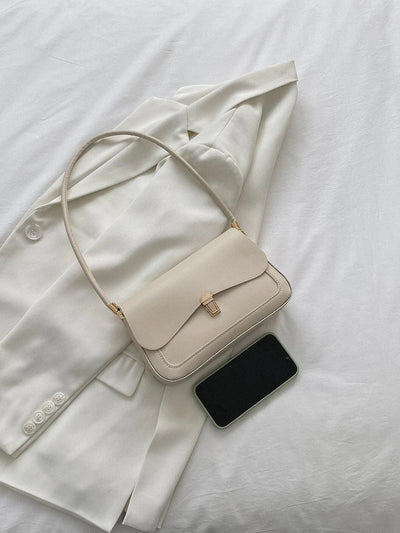 Metal Lock Flap Square Bag