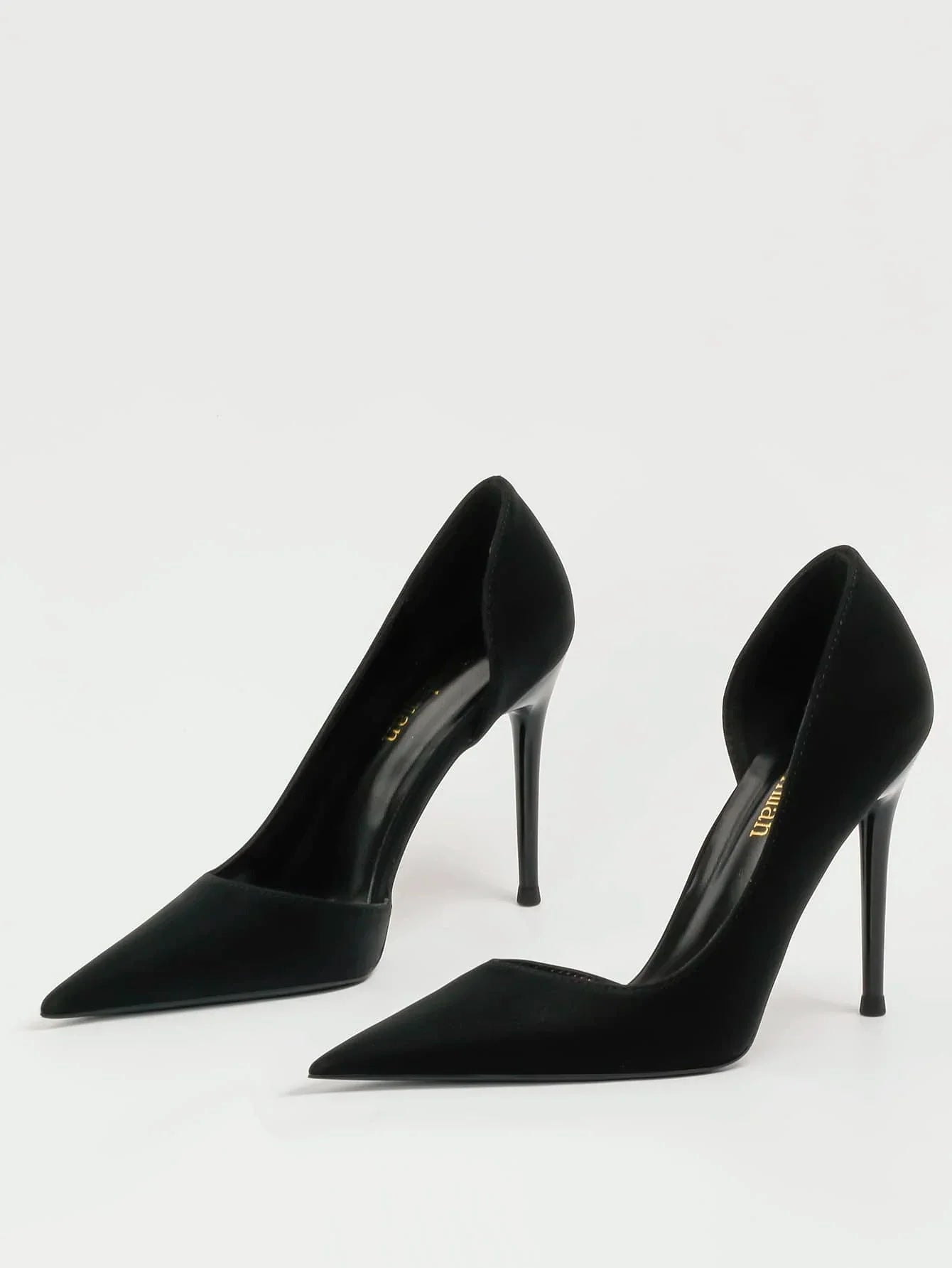 Minimalist Point Toe Stiletto Heeled Court Pumps