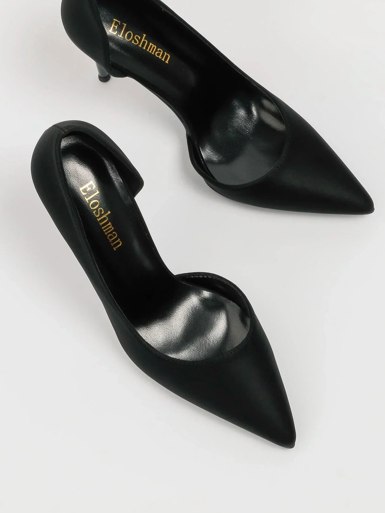 Minimalist Point Toe Stiletto Heeled Court Pumps