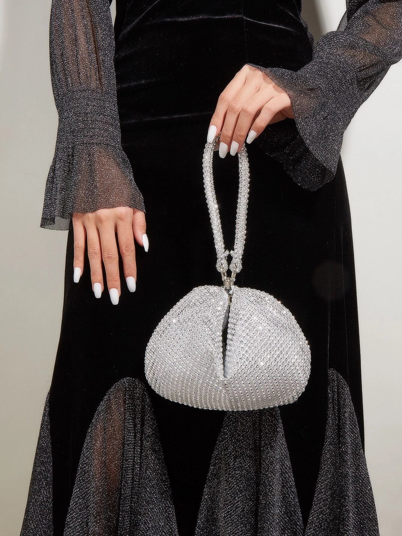 Mini Rhinestone Handbag Clutch, Elegant Party Bag