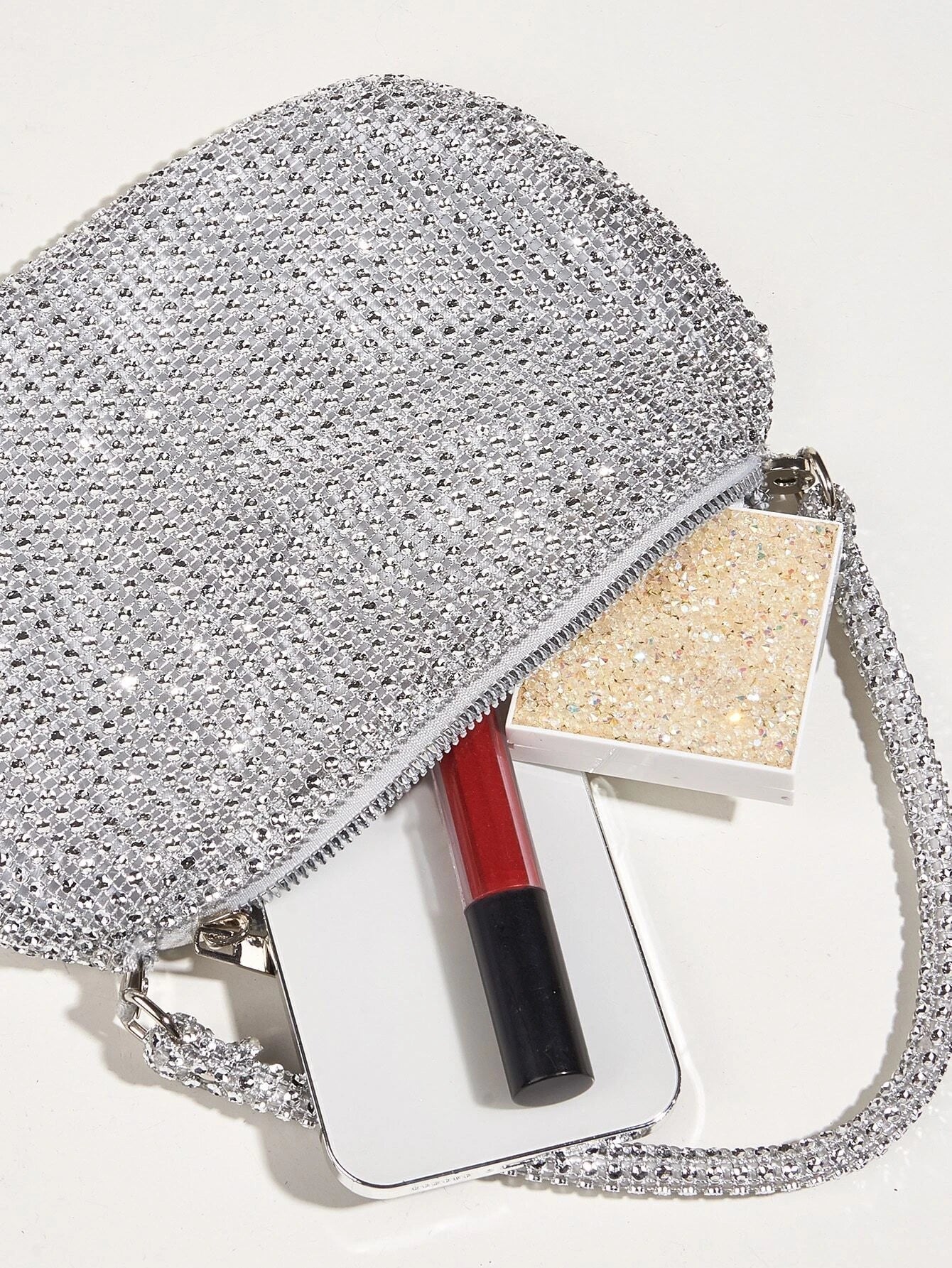 Mini Rhinestone Handbag Clutch, Elegant Party Bag