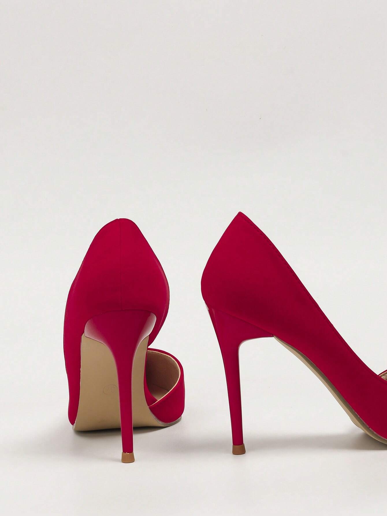 Minimalist Point Toe Stiletto Heeled Court Pumps