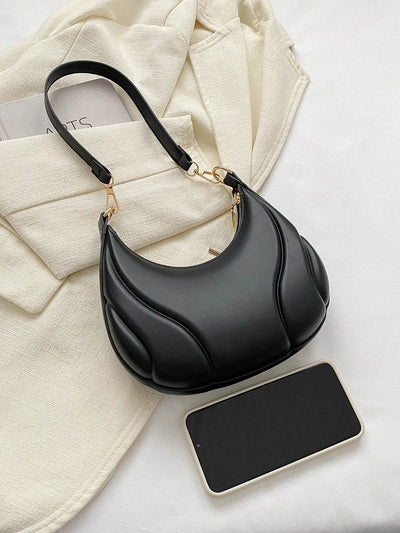 Fashionable Solid Color Versatile Shoulder Bag For Women