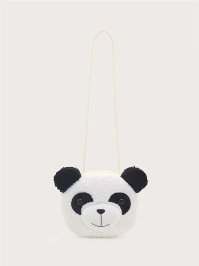 Cartoon Bear Design Novelty Bag With Zipper For Daily Use