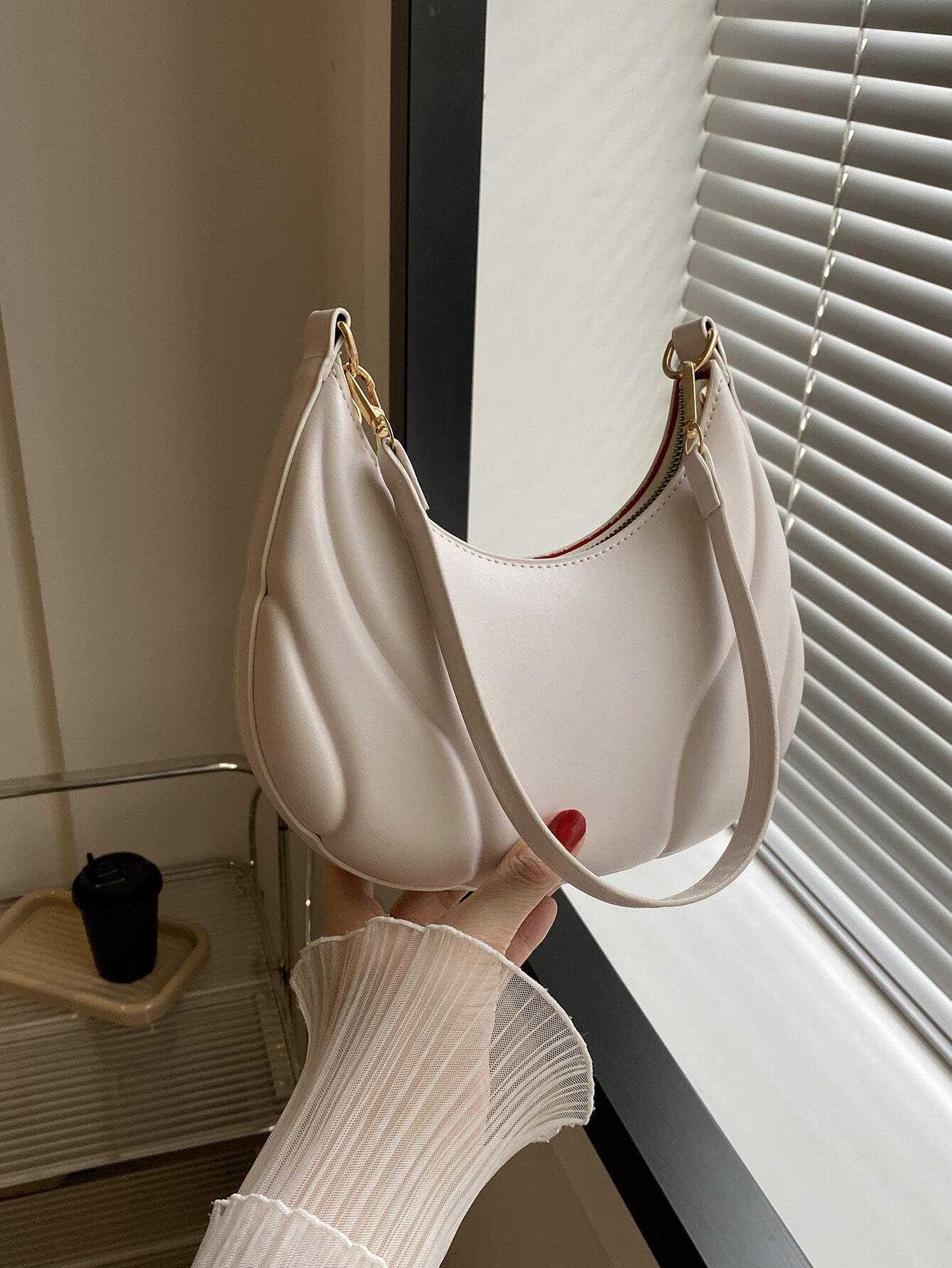 Fashionable Solid Color Versatile Shoulder Bag For Women