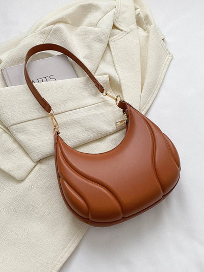 Fashionable Solid Color Versatile Shoulder Bag For Women