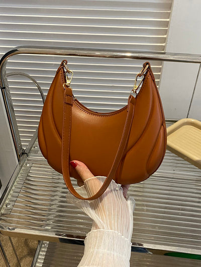 Fashionable Solid Color Versatile Shoulder Bag For Women