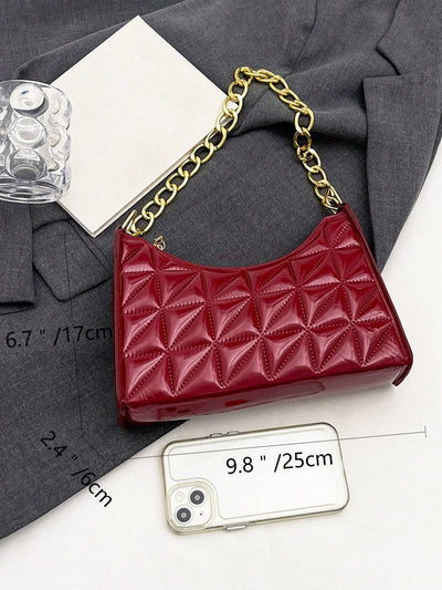 Quilted Detail Chain Bag
