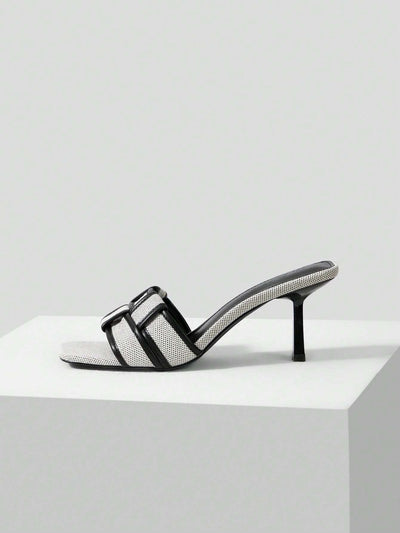 MOTF PREMIUM BRAIDED HEELED MULE SANDALS
