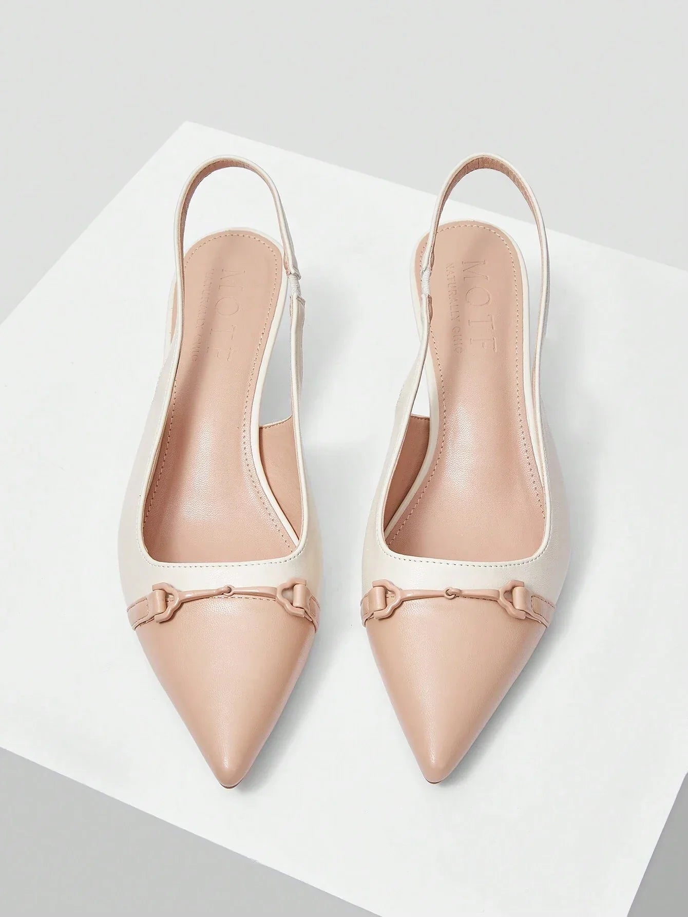 MOTF PREMIUM POINTED TOE STILETTO COLOR-BLOCK WOMEN'S HIGH HEELS