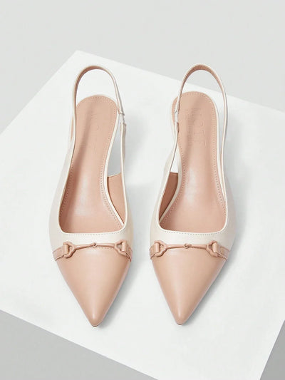 MOTF PREMIUM POINTED TOE STILETTO COLOR-BLOCK WOMEN'S HIGH HEELS
