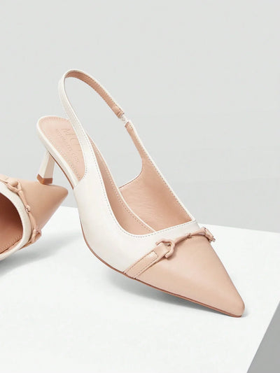 MOTF PREMIUM POINTED TOE STILETTO COLOR-BLOCK WOMEN'S HIGH HEELS