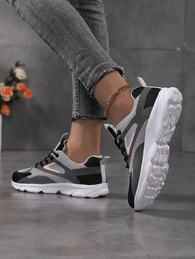 Breathable Mesh Lightweight Casual Running Shoes With Soft Sole