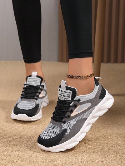 Breathable Mesh Lightweight Casual Running Shoes With Soft Sole