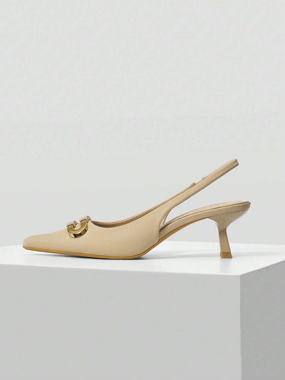 MOTF PREMIUM WOMEN'S POINTED TOE LOW-HEELED HIGH HEELS