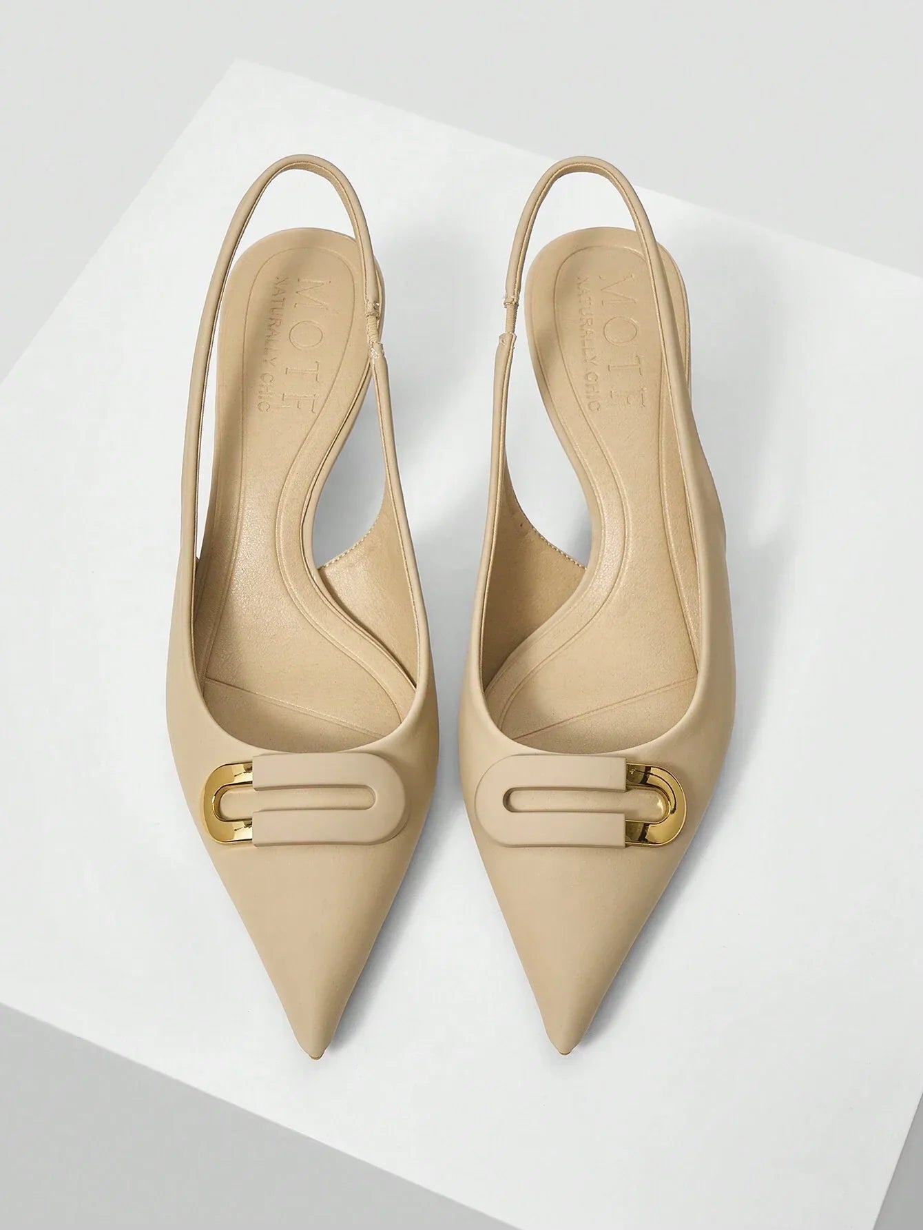 MOTF PREMIUM WOMEN'S POINTED TOE LOW-HEELED HIGH HEELS