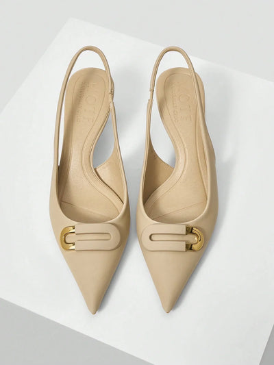 MOTF PREMIUM WOMEN'S POINTED TOE LOW-HEELED HIGH HEELS