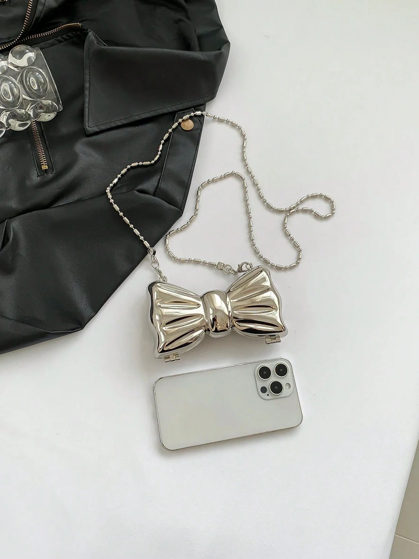 Mini Bow Clutch Purse