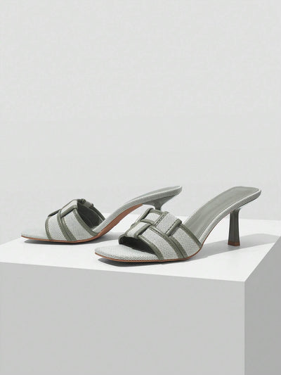MOTF PREMIUM BRAIDED HEELED MULE SANDALS