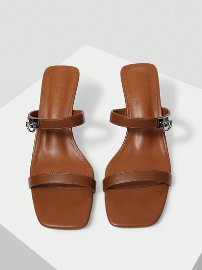 MOTF PREMIUM SIMPLE WOMEN OPEN TOE HIGH HEEL SANDALS