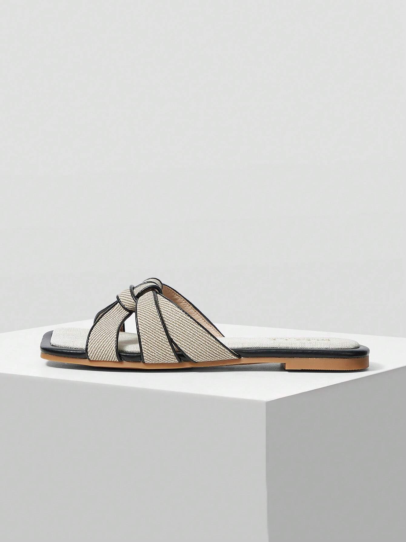 MOTF PREMIUM SQUARE-TOE SIMPLE AND COMFORTABLE WOMEN FLAT SANDALS