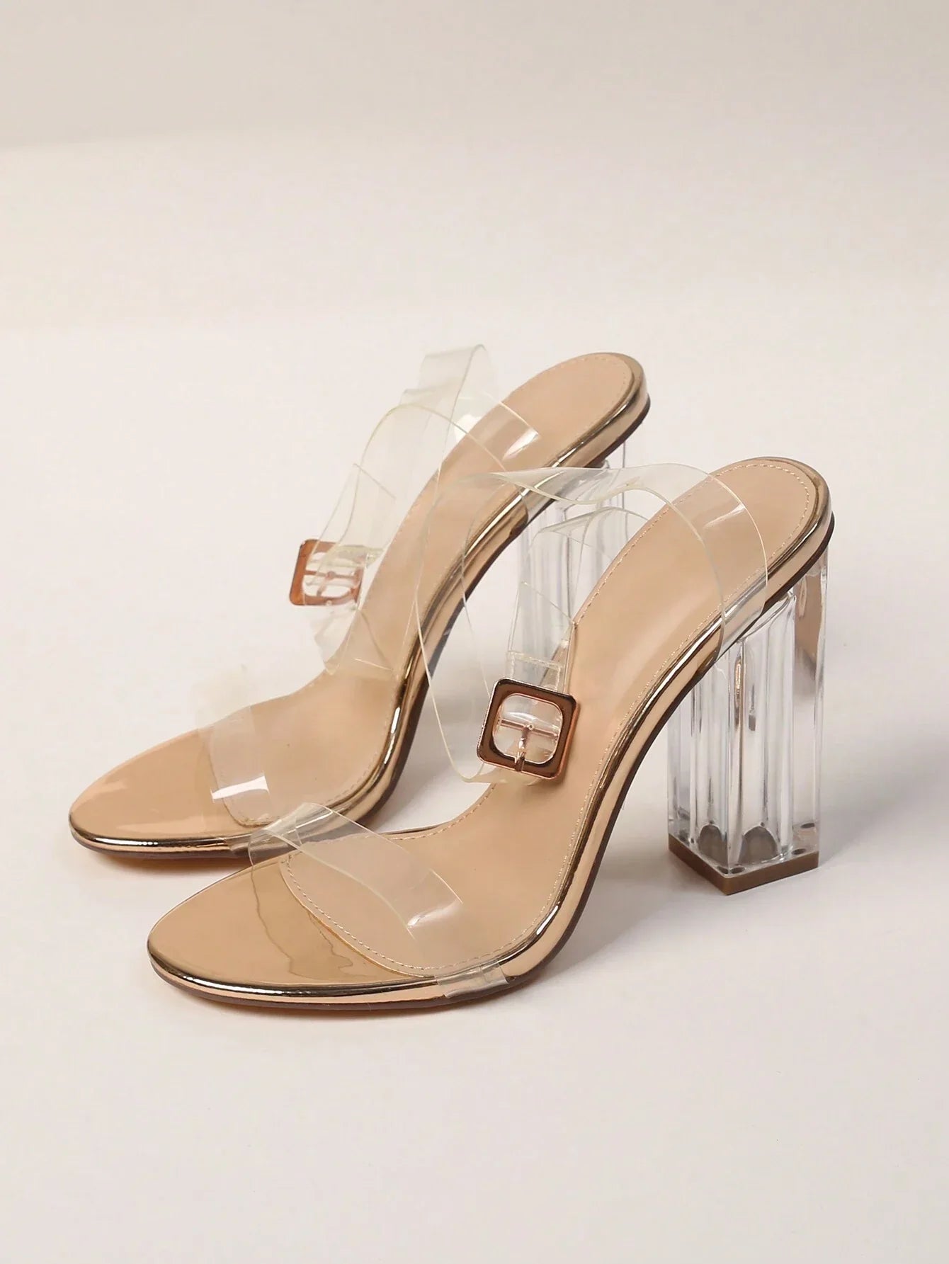 Sexy And Stylish Women's Summer New Transparent Crystal High-Heeled Sandals
